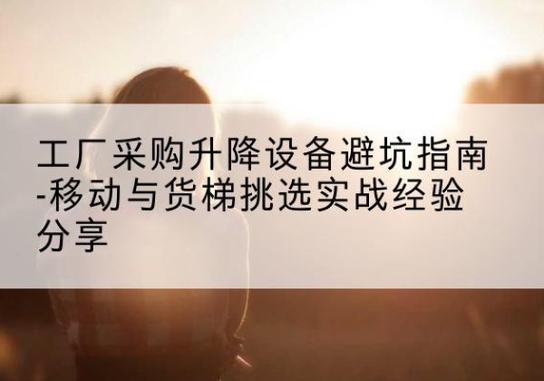 林甸移动式升降机怎么选-工厂采购升降设备避坑指南-移动与货梯挑选实战经验分享